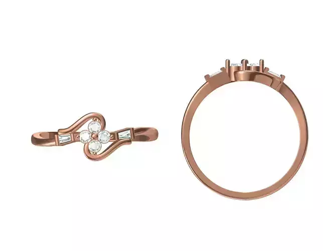 Women Wedding Engagement Ring STL JCD Details