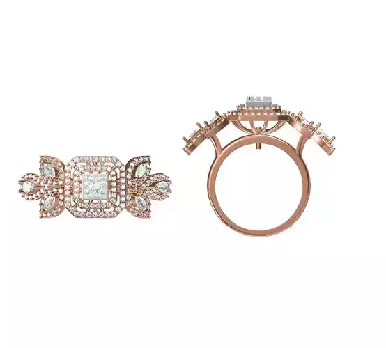 Women Wedding Engagement Ring STL JCD Details