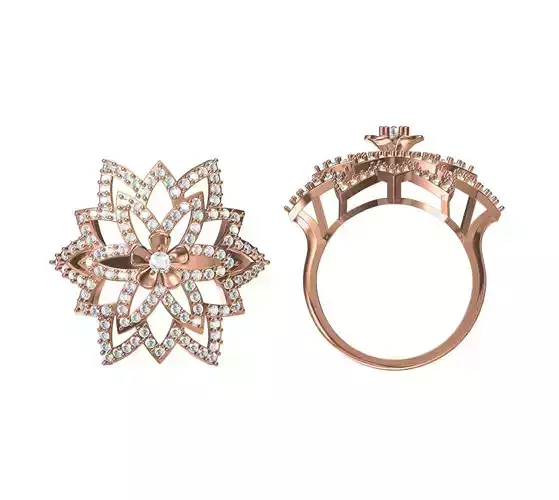 Women Wedding Engagement Ring STL JCD Details