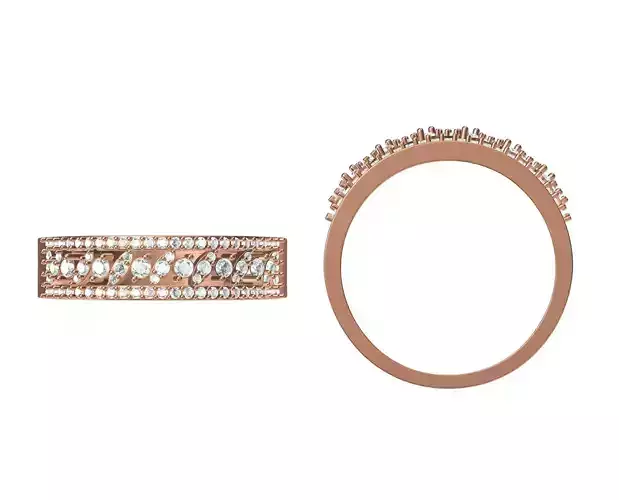 Women Wedding Engagement Ring STL JCD Details