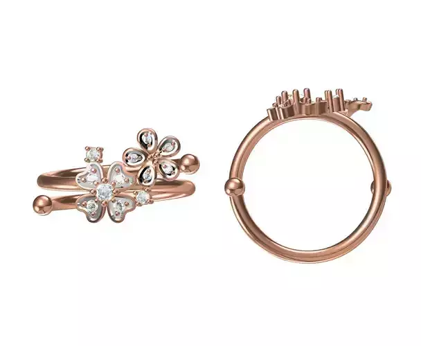 Women Wedding Engagement Ring STL JCD Details