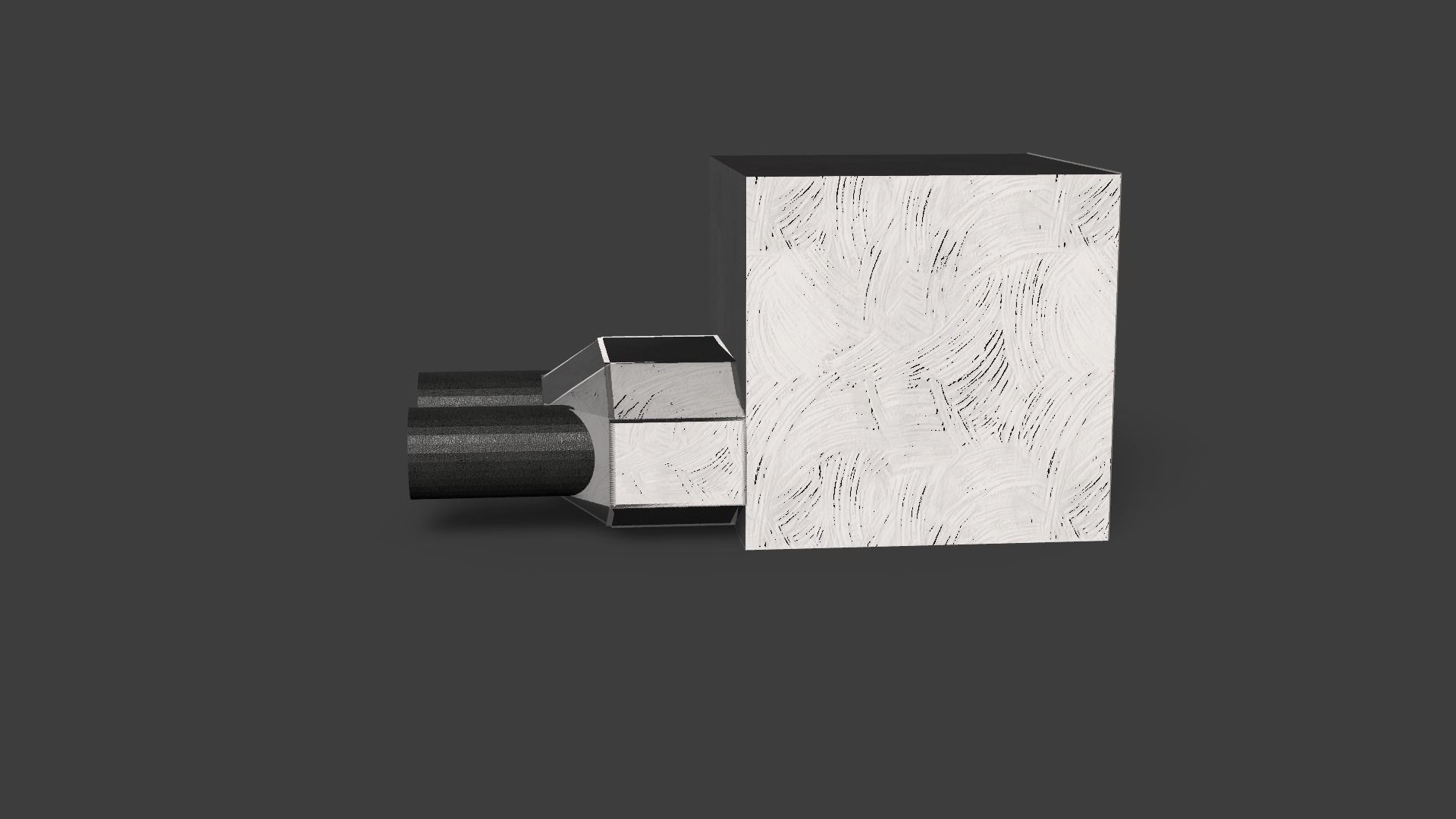 Futuristic Charger 4x usb-c Low-poly 3D model_17