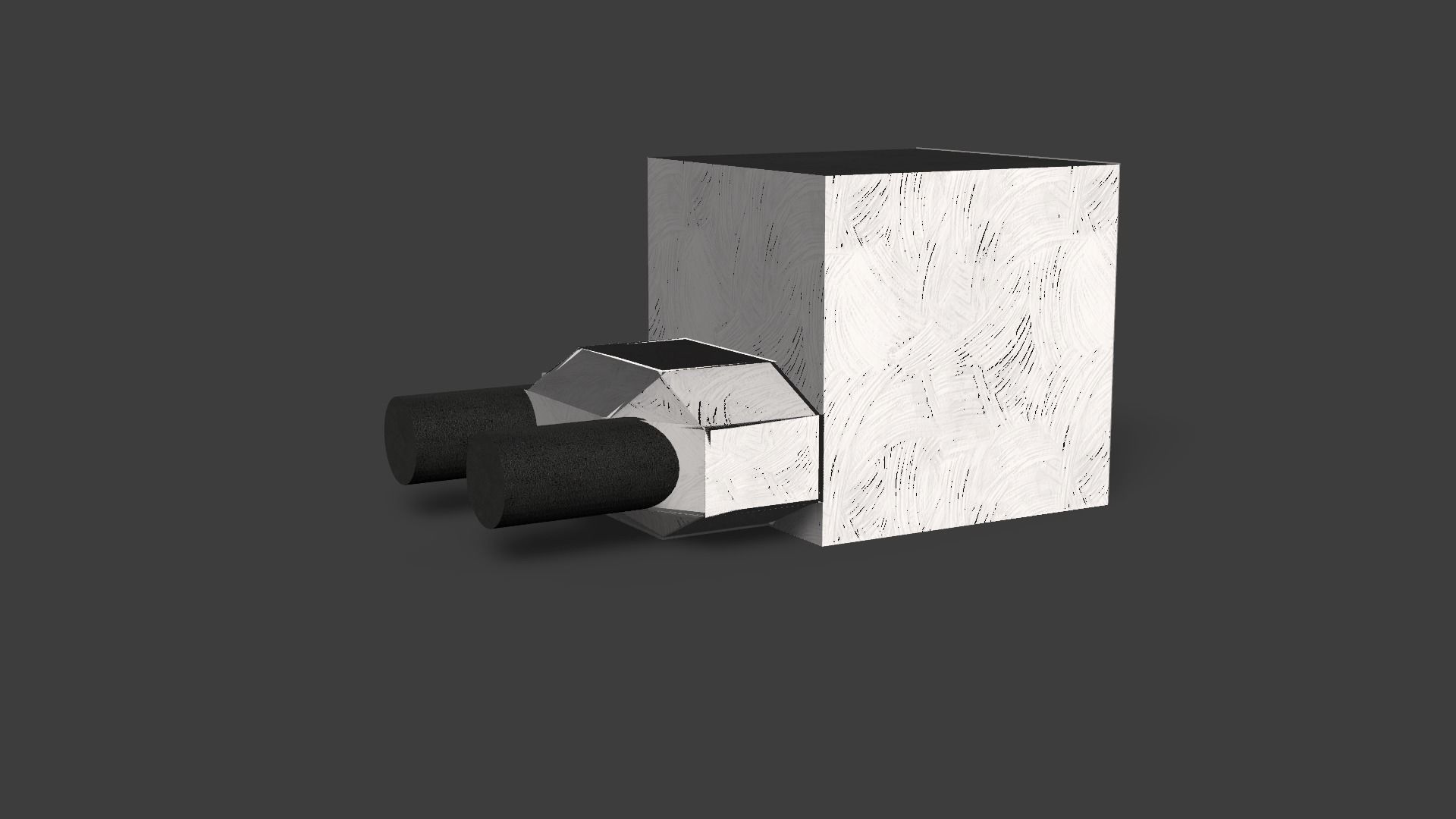 Futuristic Charger 4x usb-c Low-poly 3D model_20