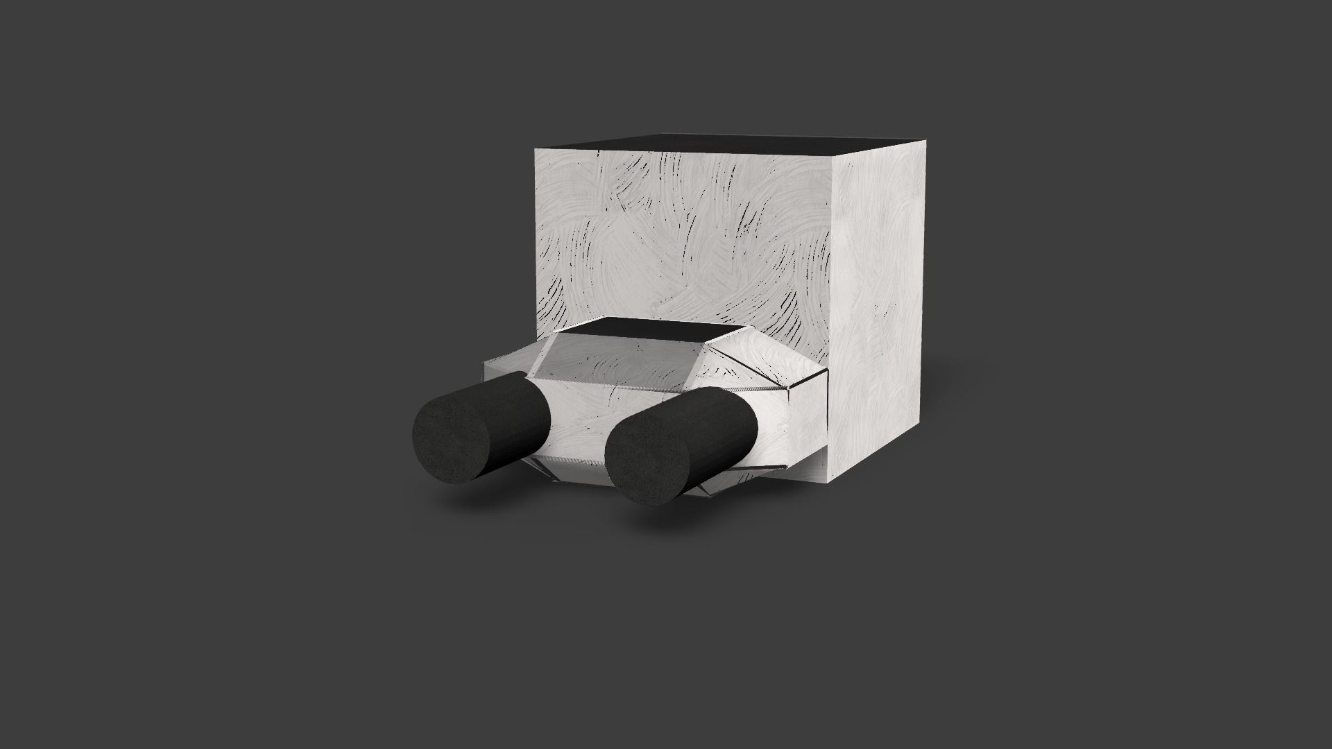 Futuristic Charger 4x usb-c Low-poly 3D model_26