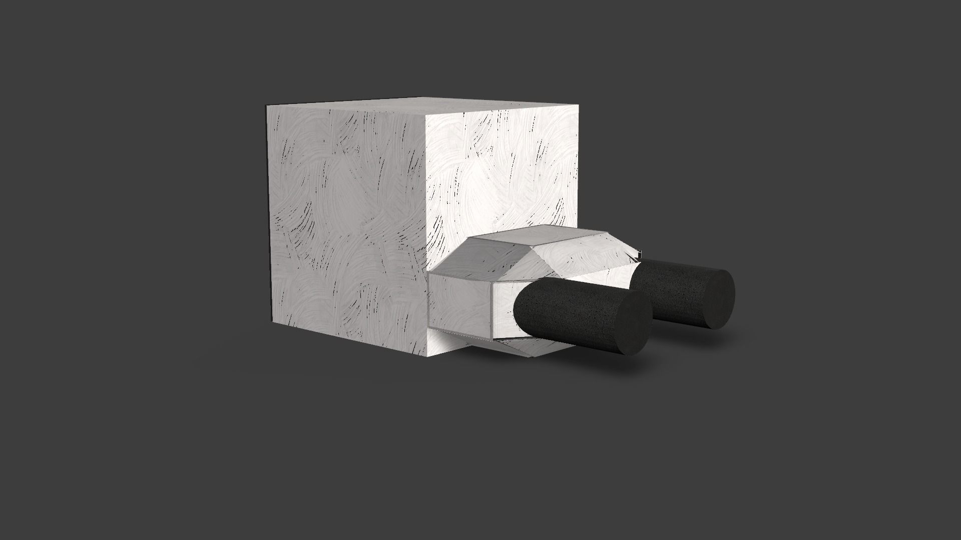 Futuristic Charger 4x usb-c Low-poly 3D model_28