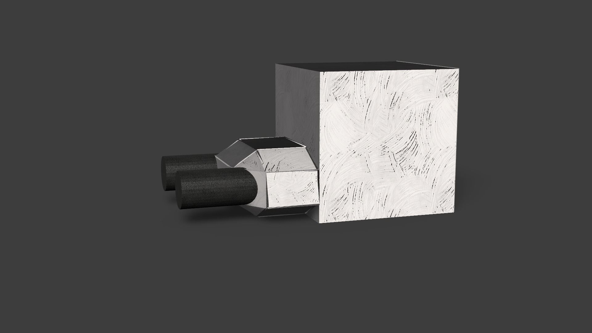 Futuristic Charger 4x usb-c Low-poly 3D model_21