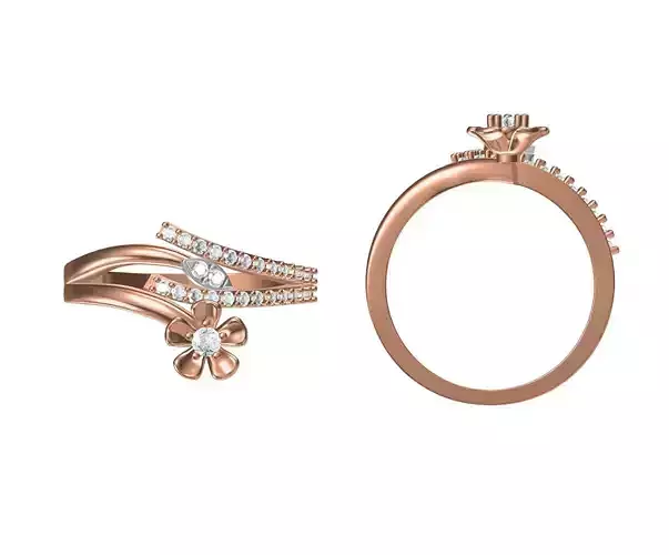 Women Wedding Engagement Ring STL JCD Details