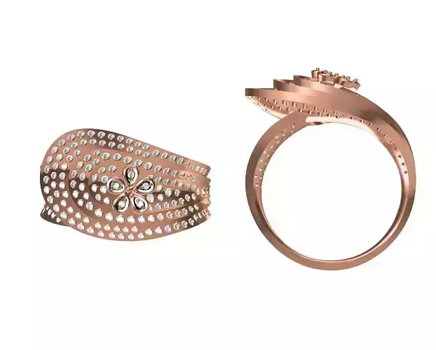 Women Wedding Engagement Ring STL JCD Details