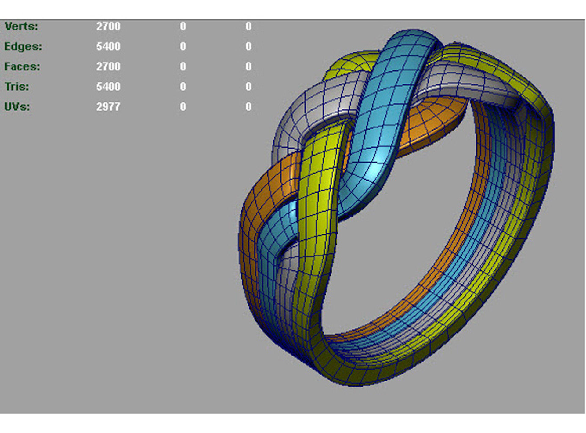 Jewelry Fashion Gold Puzzle Ring 0071 Set of Sizes Stl 3dm Fbx 3D print model_20