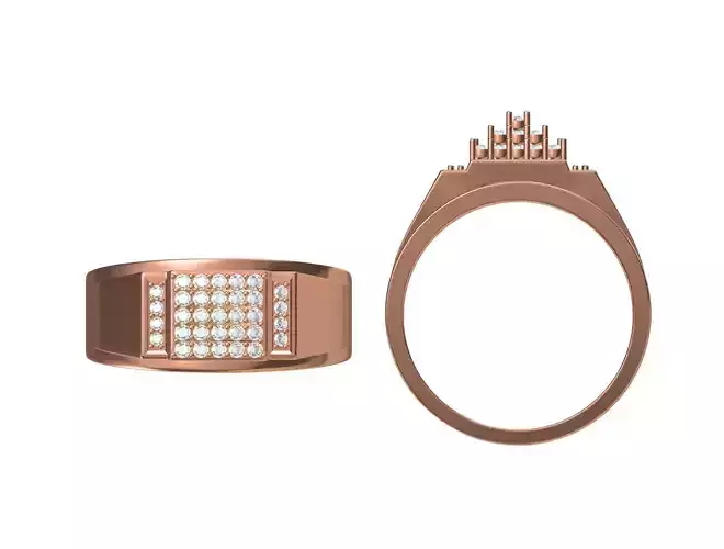 Women Wedding Engagement Ring STL JCD Details