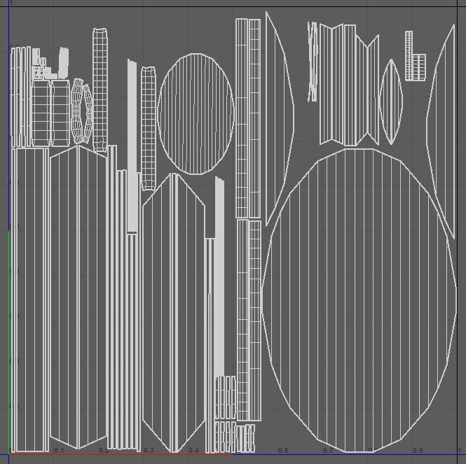 Slavic ellipse leather shield-black Low-poly 3D model_5