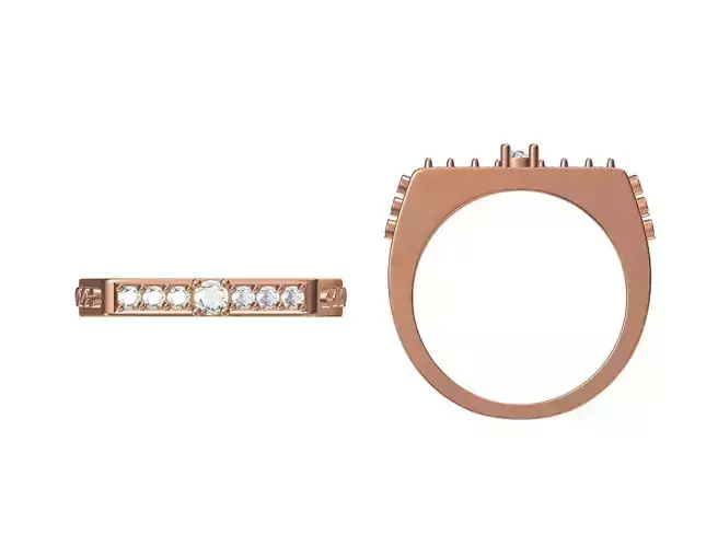 Women Wedding Engagement Ring STL JCD Details