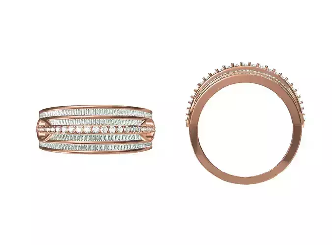 Women Wedding Engagement Ring STL JCD Details