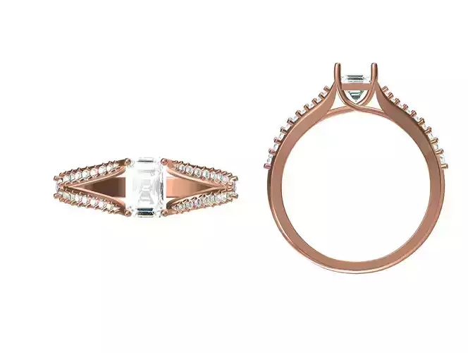 Women Wedding Engagement Ring STL JCD Details