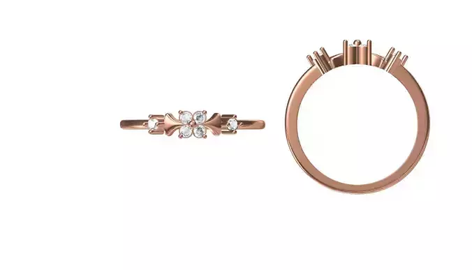 Women Wedding Engagement Ring STL JCD Details