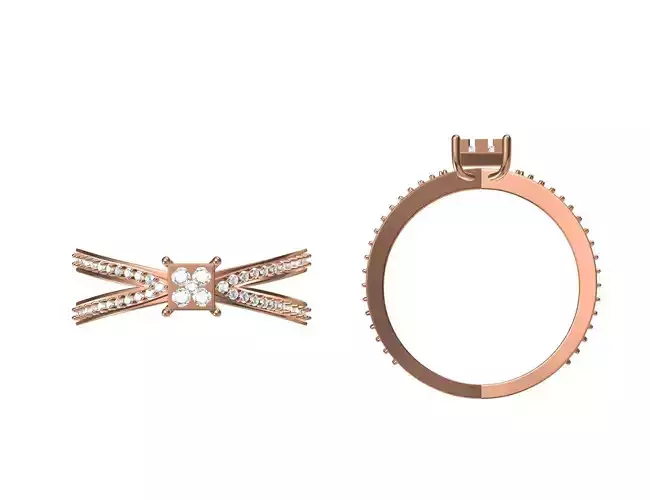 Women Wedding Engagement Ring STL JCD Details