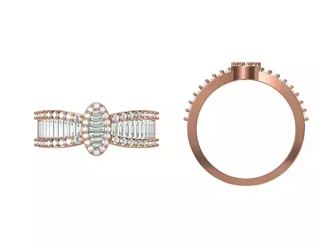 Women Wedding Engagement Ring STL JCD Details