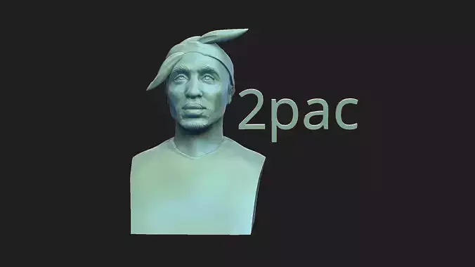 Tupac Amaru Shakur 3D print model