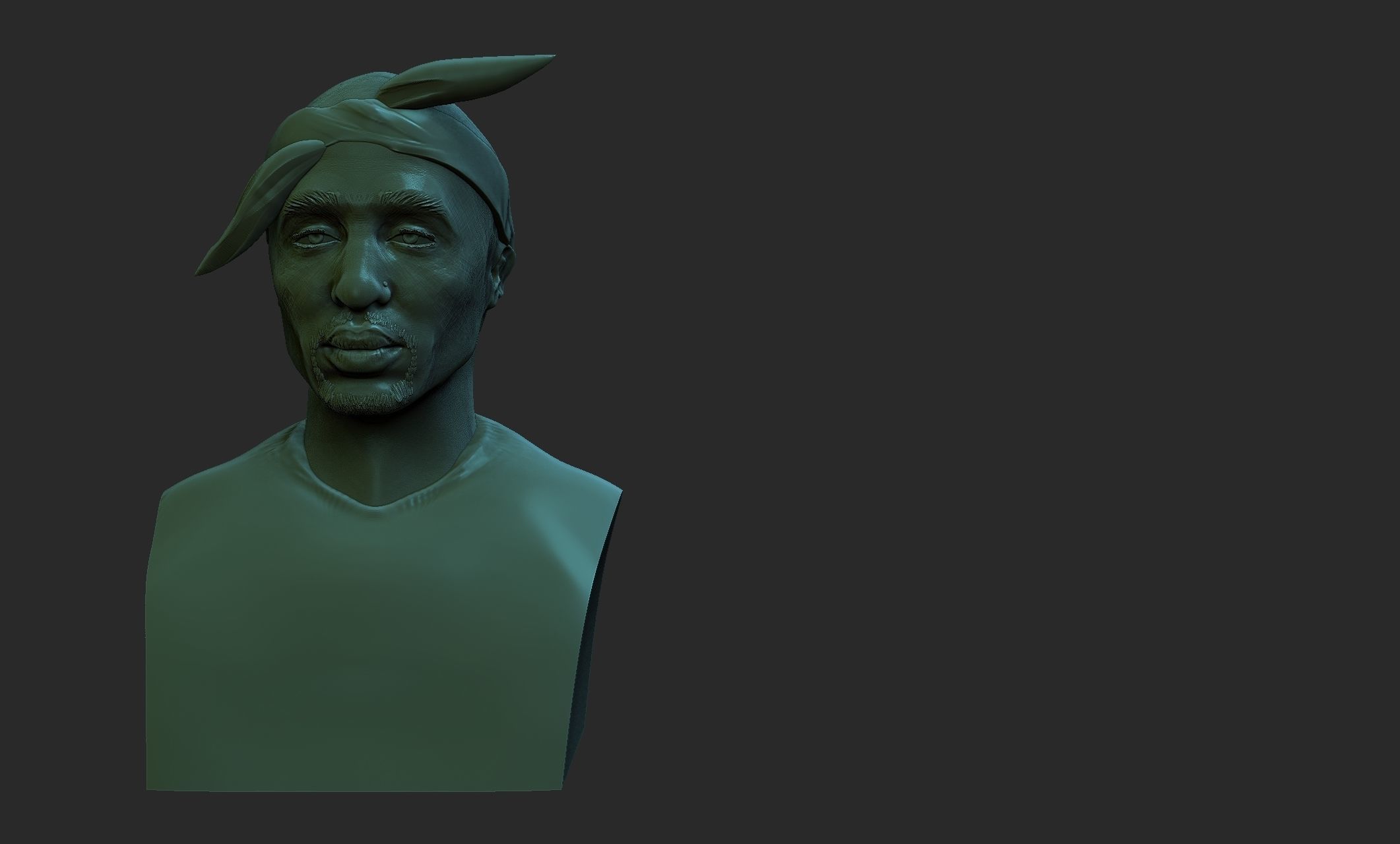 Tupac Amaru Shakur 3D print model_5