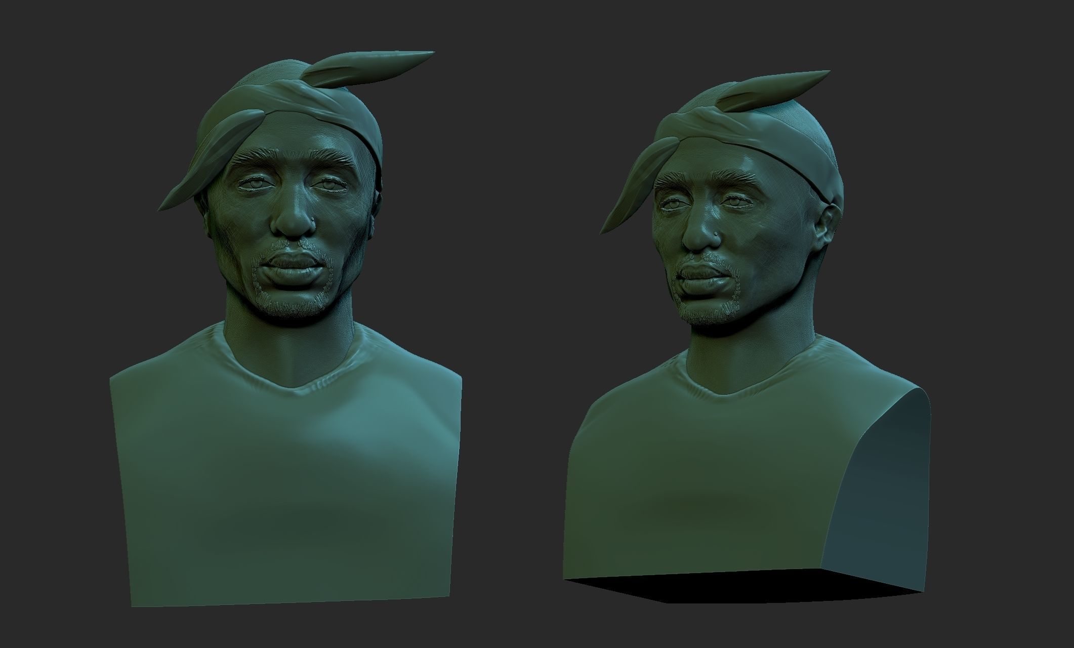 Tupac Amaru Shakur 3D print model_6