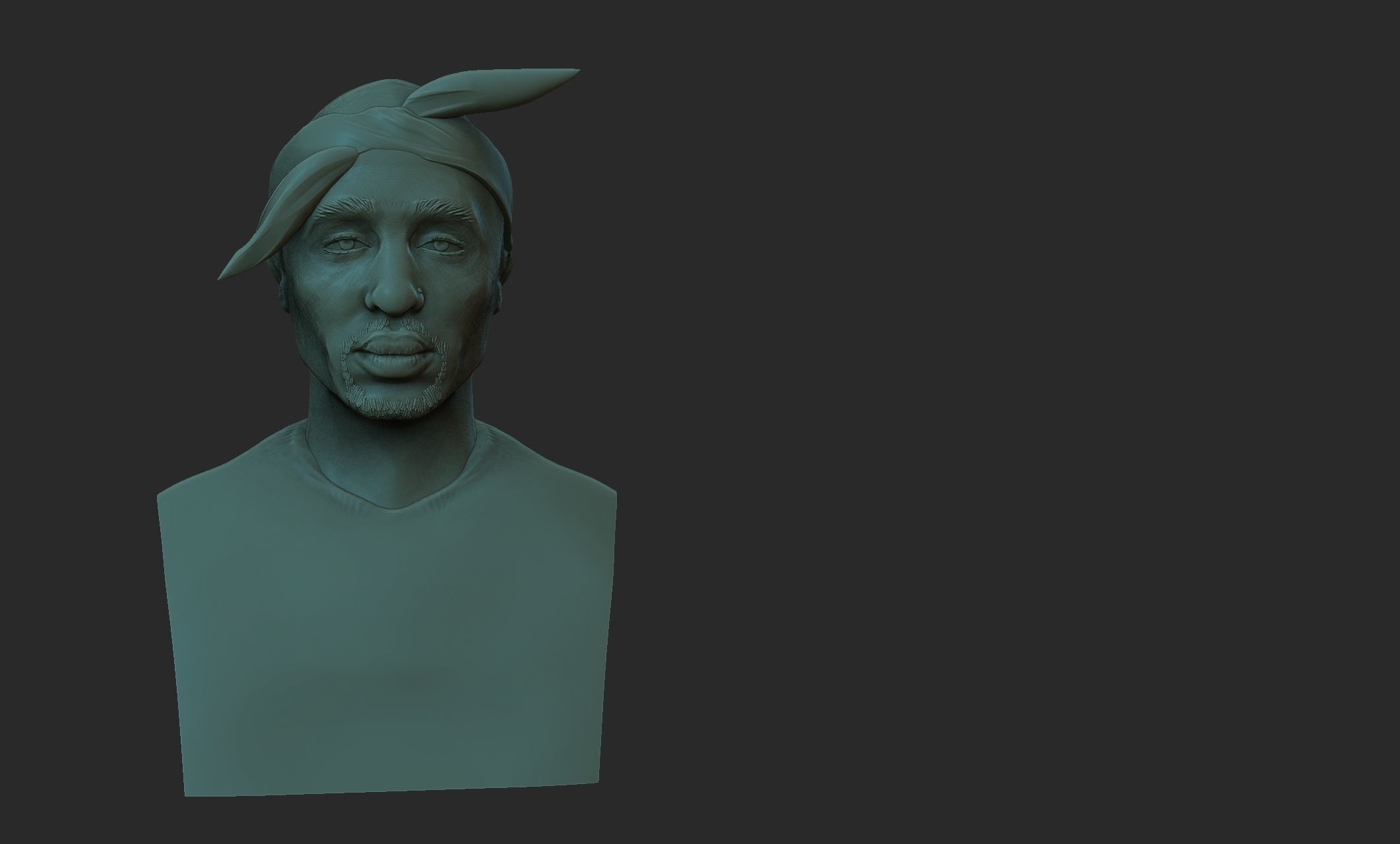 Tupac Amaru Shakur 3D print model_1