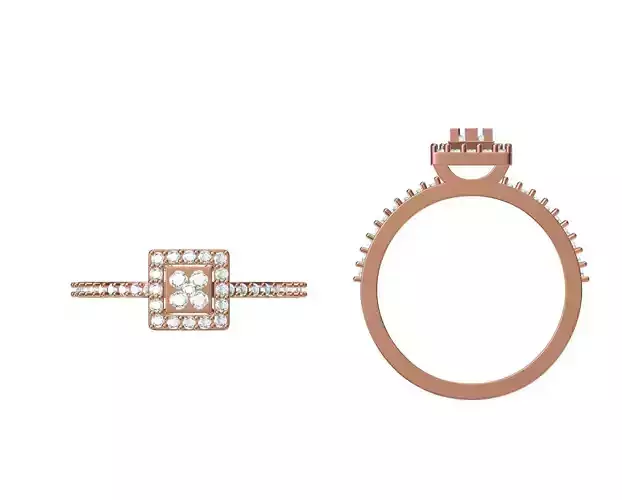 Women Wedding Engagement Ring STL JCD Details