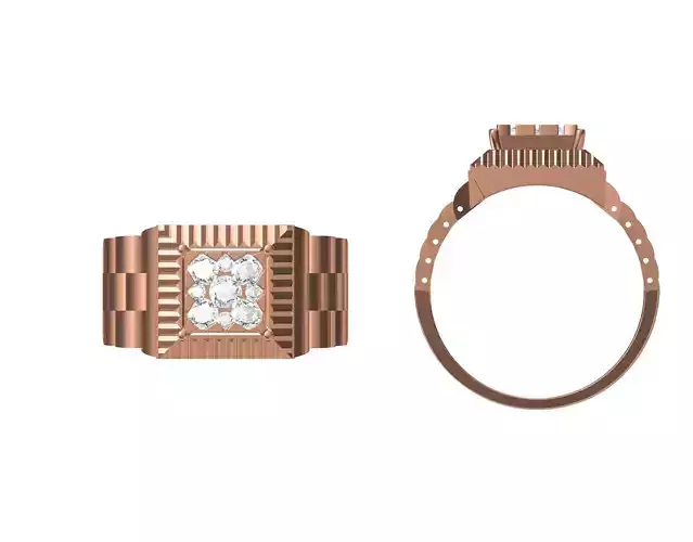 Women Wedding Engagement Ring STL JCD Details