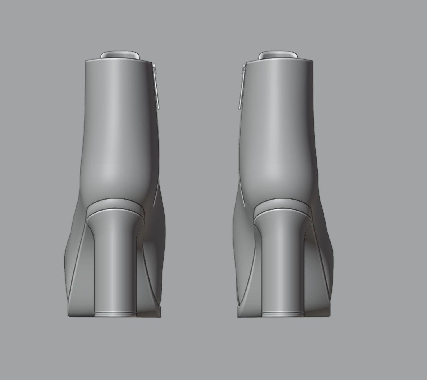 Ankle boots 3D model_3