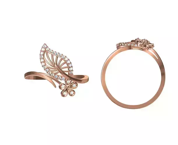 Women Wedding Engagement Ring STL JCD Details