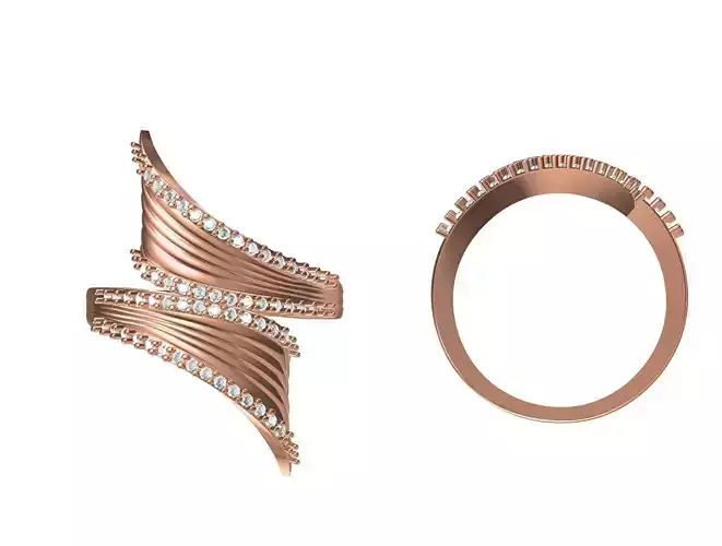 Women Wedding Engagement Ring STL JCD Details