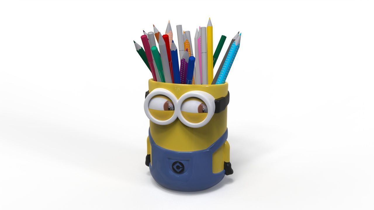 MINIONS PENCIL HOLDER 3D print model_4