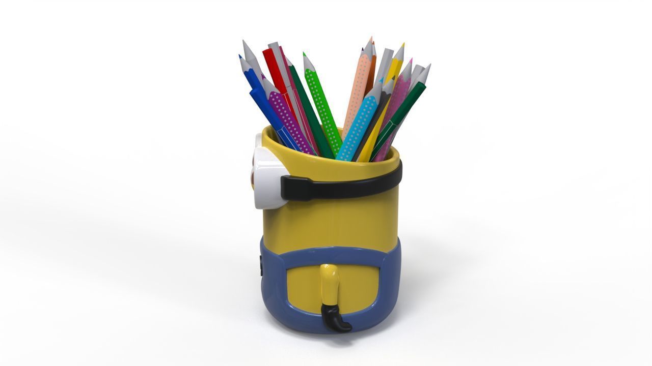 MINIONS PENCIL HOLDER 3D print model_5