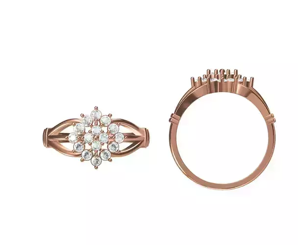 Women Wedding Engagement Ring STL JCD Details