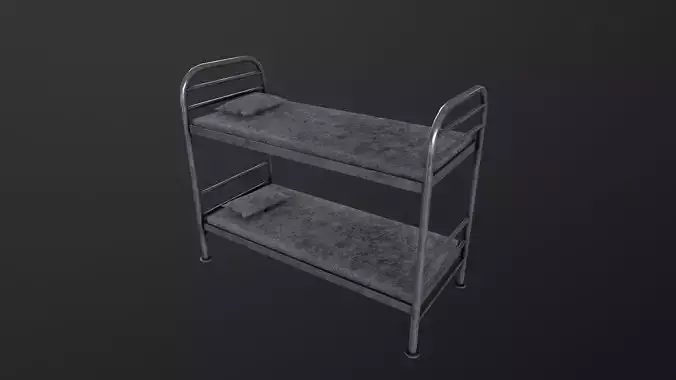 Military Bed 3D Model