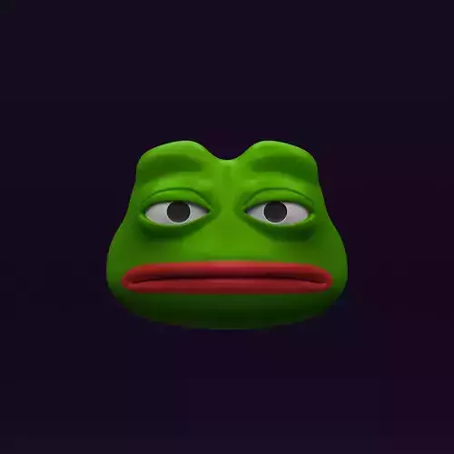 Pepe the Frog - Base Head Model Low-poly 3D model