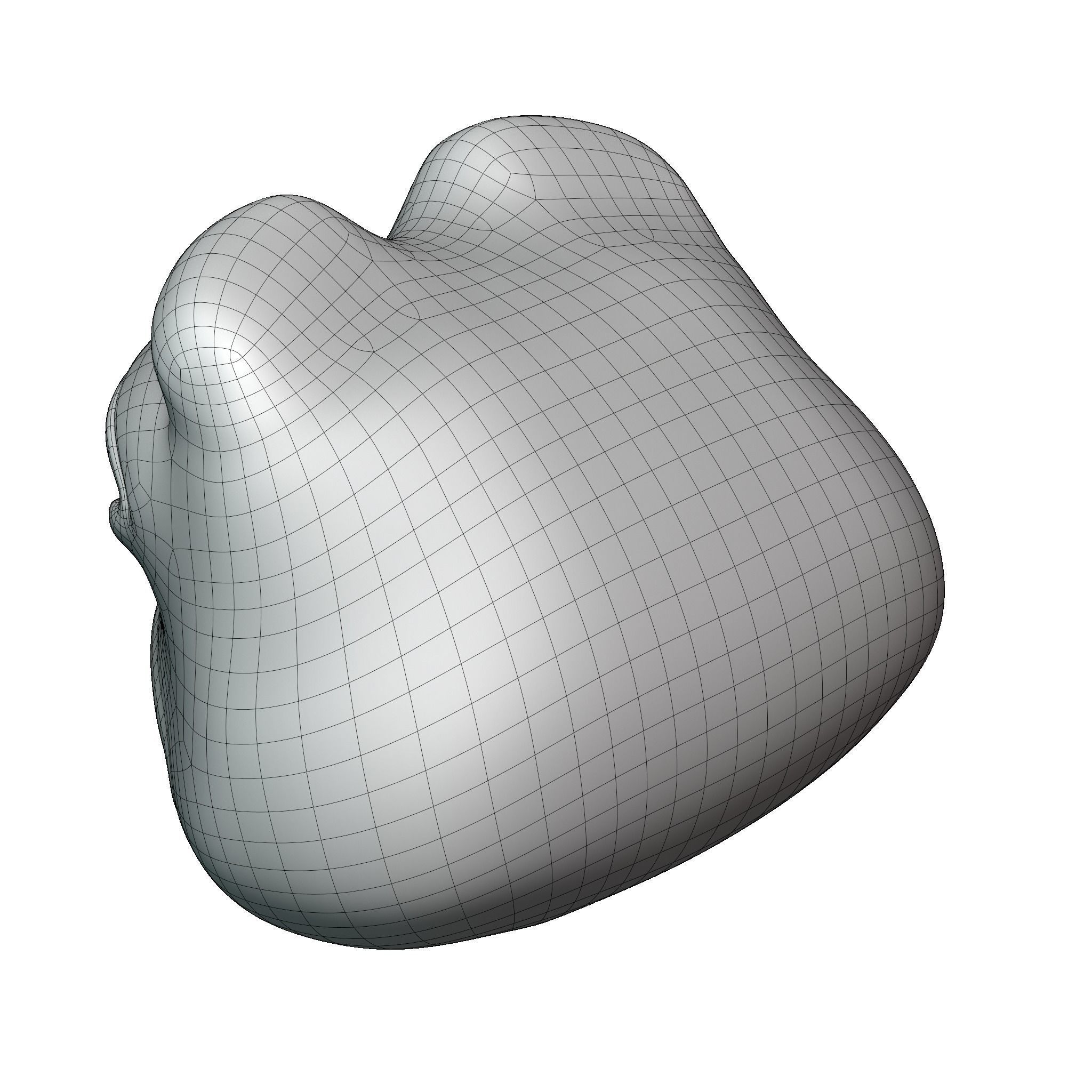 Pepe the Frog - Base Head Model Low-poly 3D model_23