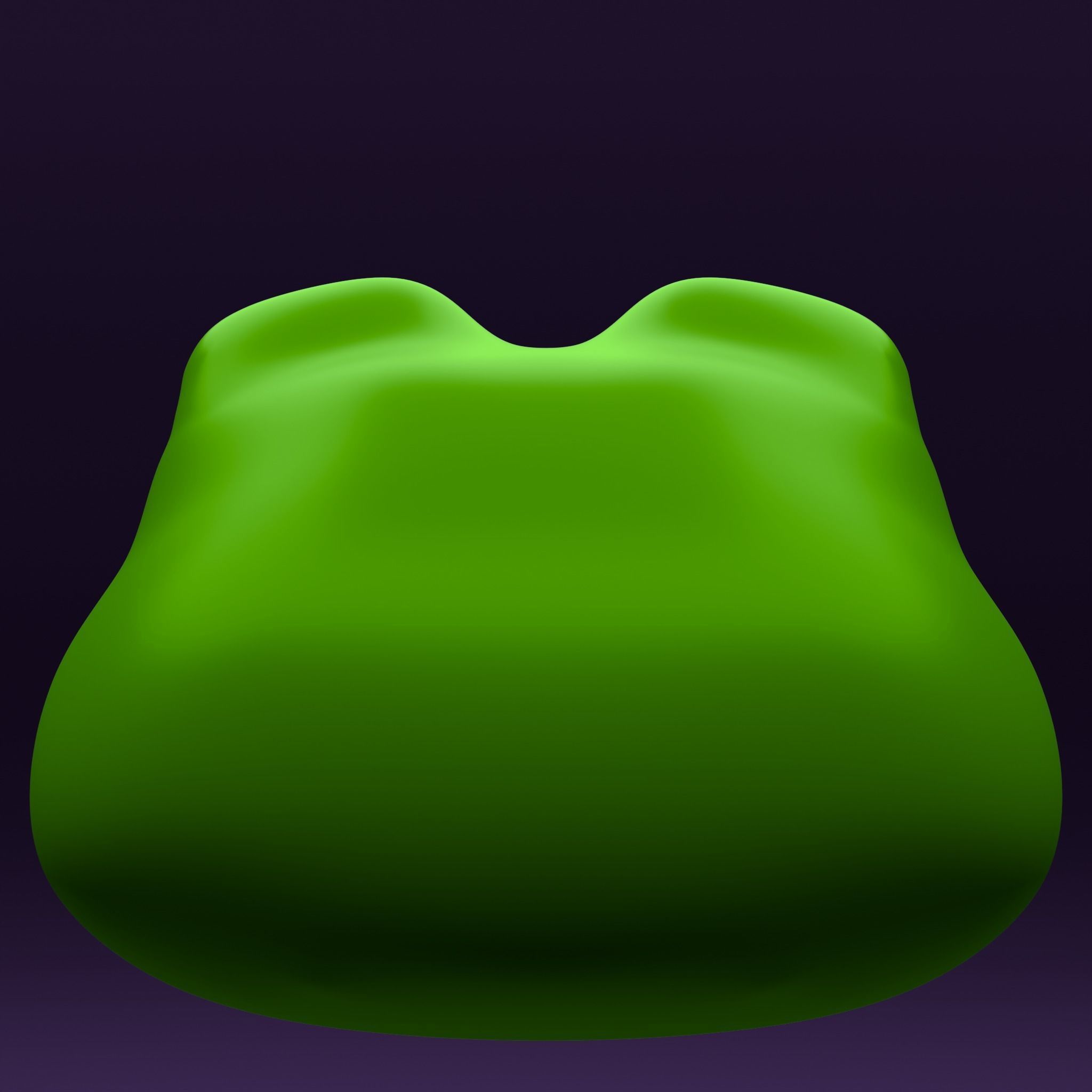 Pepe the Frog - Base Head Model Low-poly 3D model_13