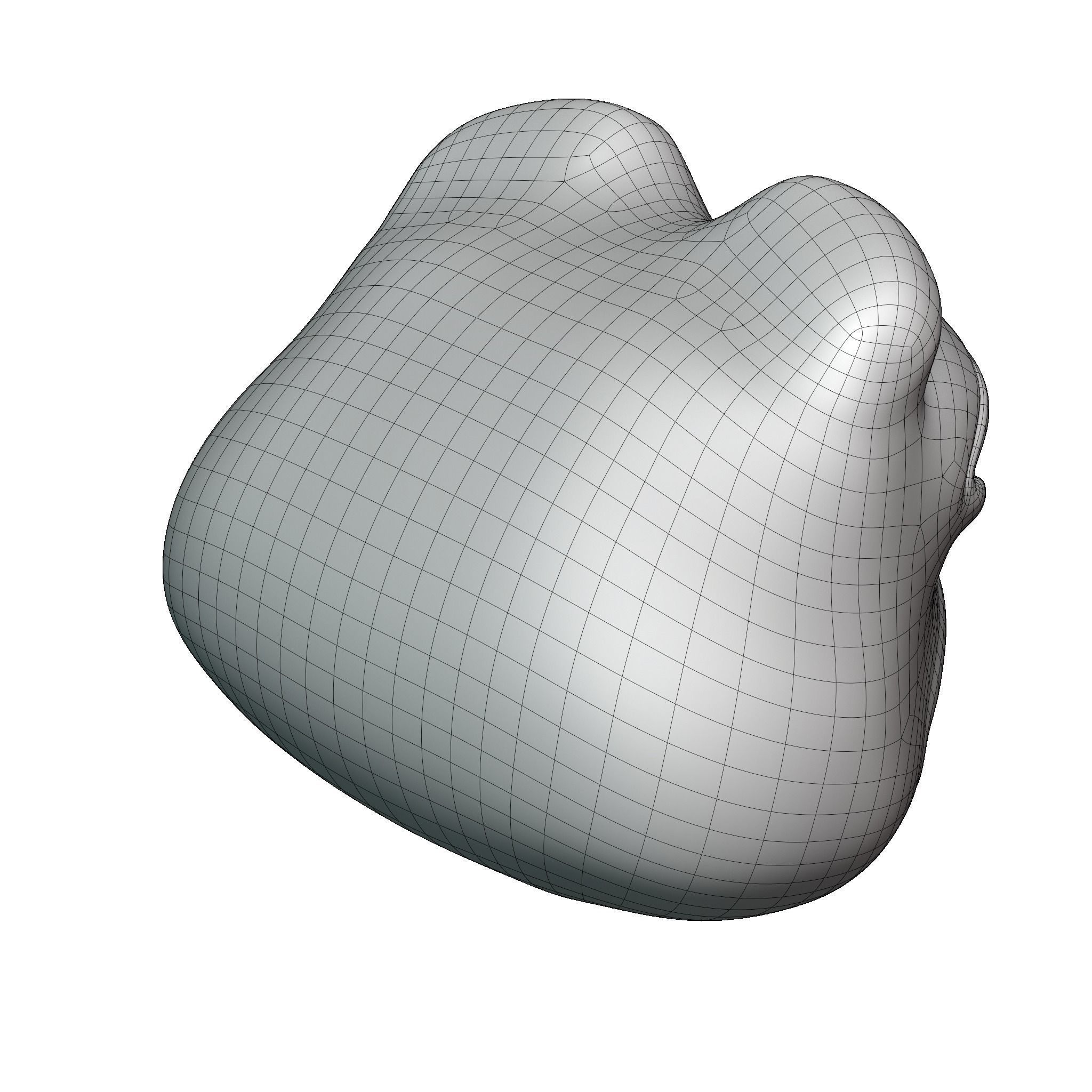 Pepe the Frog - Base Head Model Low-poly 3D model_28