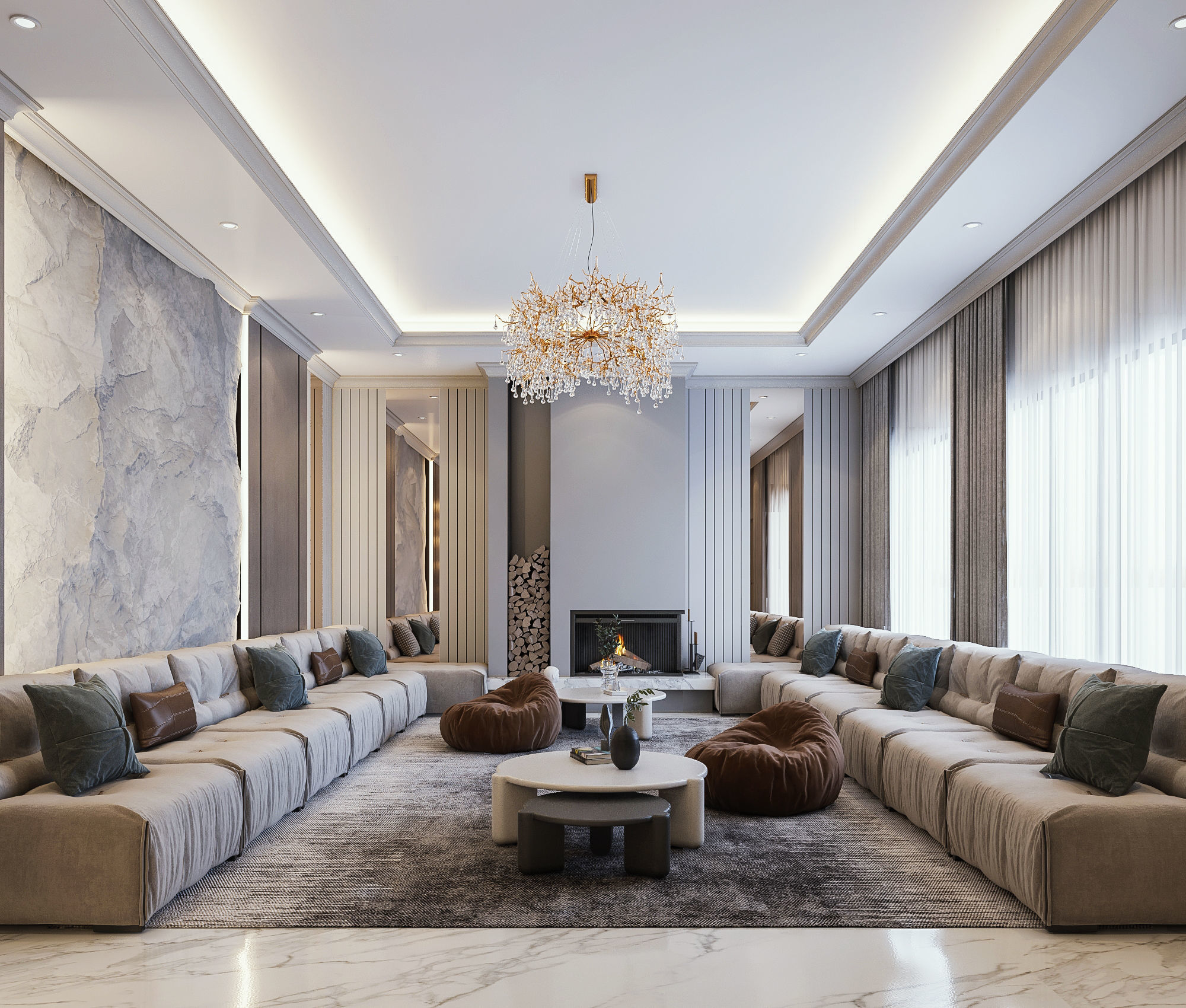 Luxury Reception 3D model_1