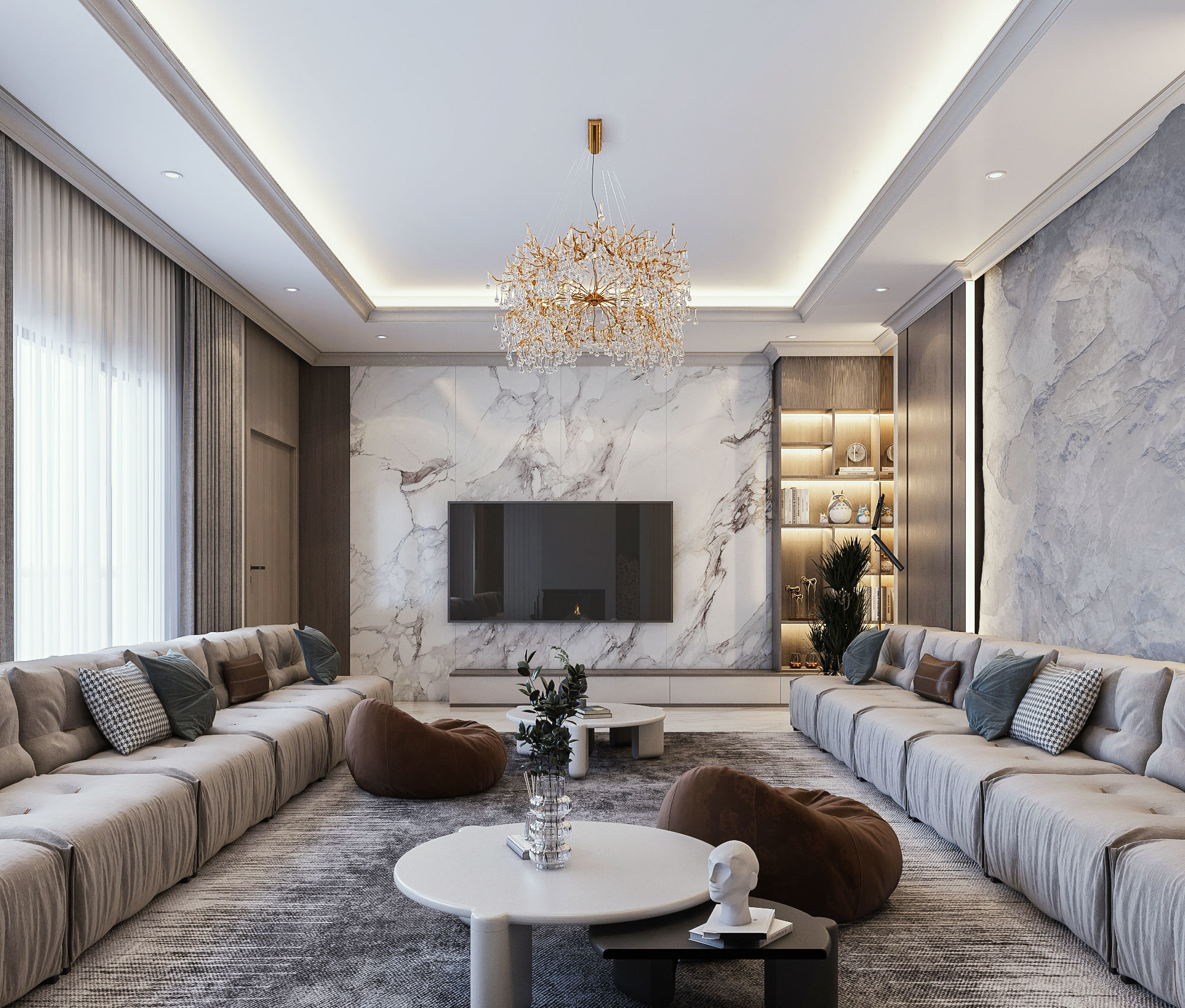 Luxury Reception 3D model_5