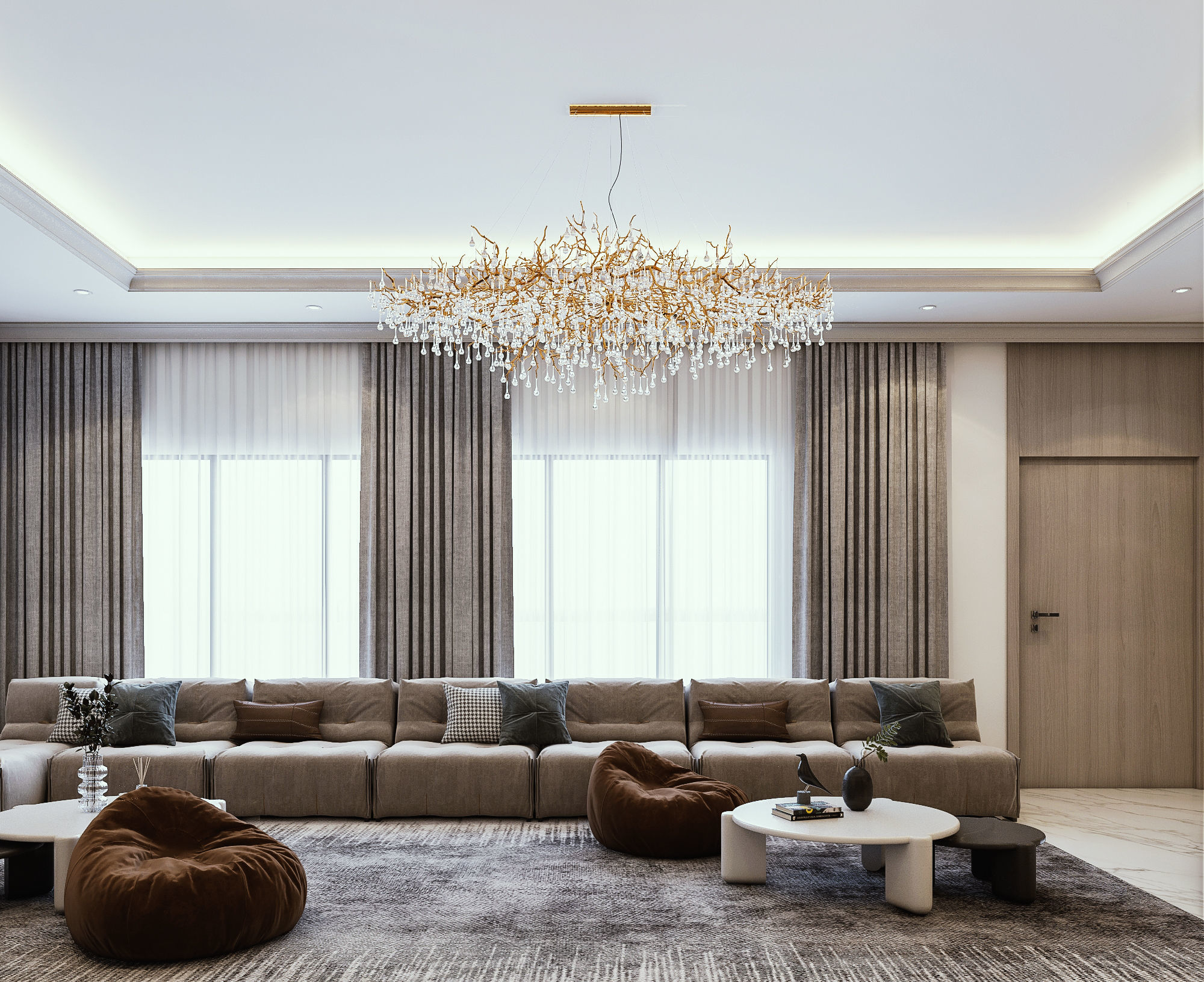 Luxury Reception 3D model_2
