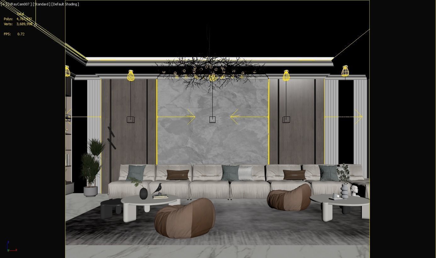 Luxury Reception 3D model_8