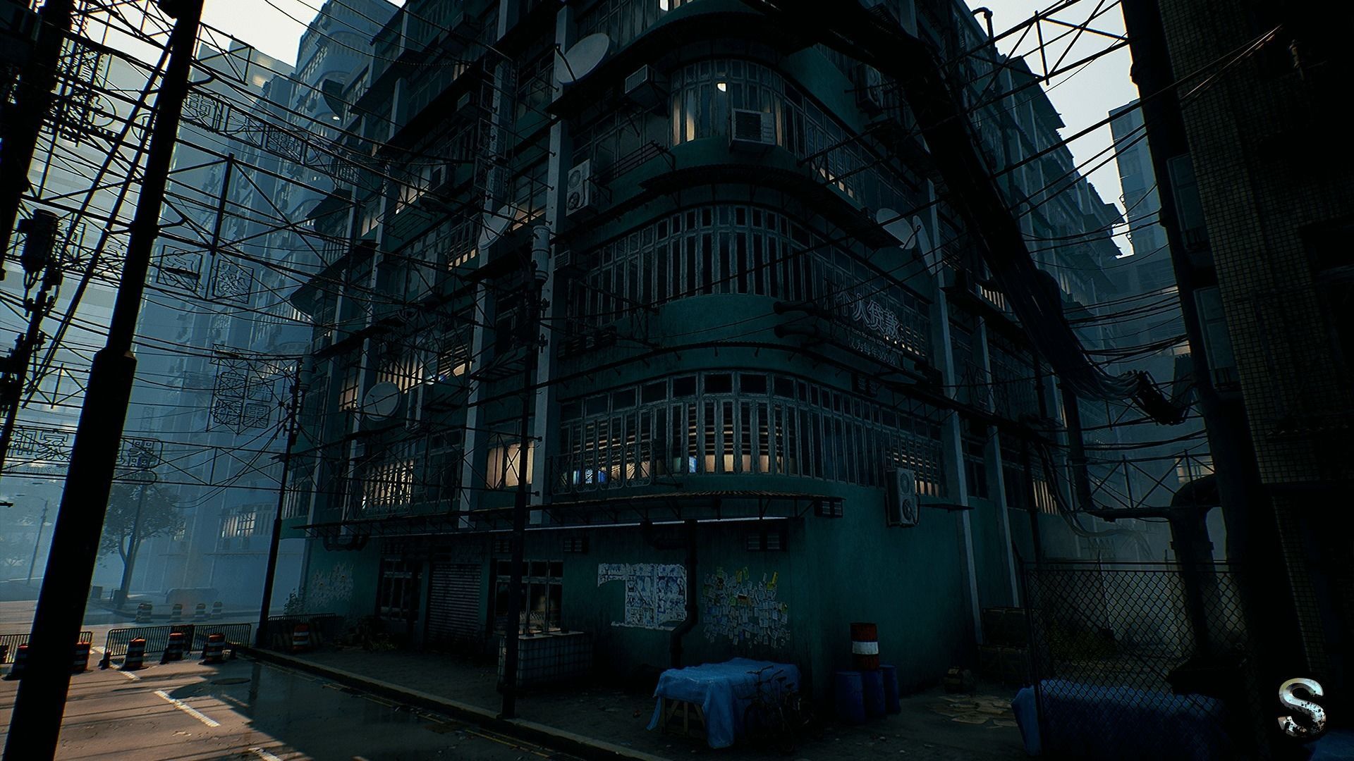 Neon City Low-poly 3D model_17