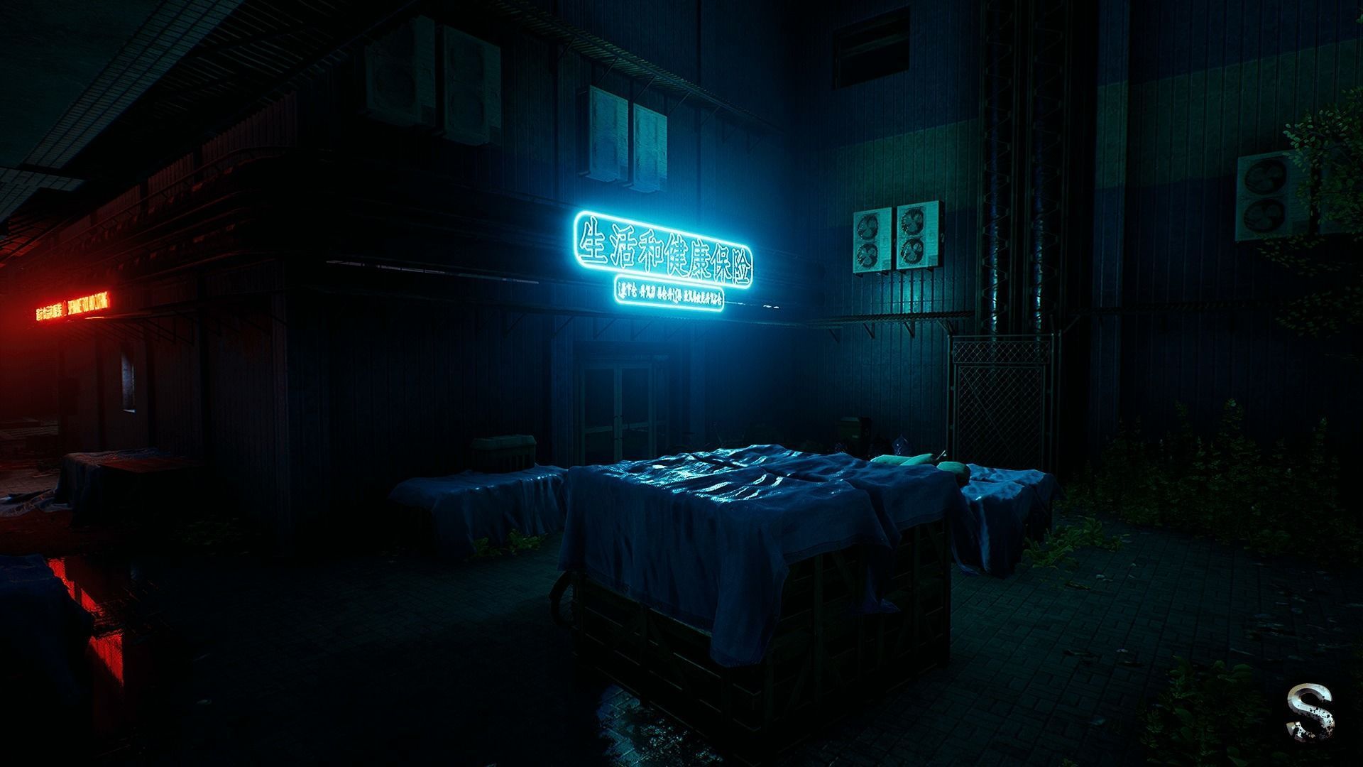 Neon City Low-poly 3D model_11