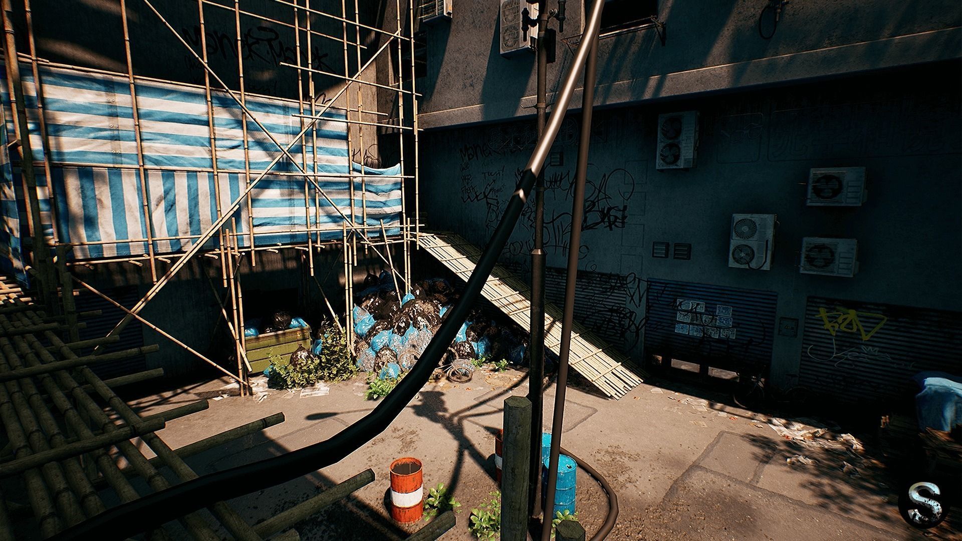 Neon City Low-poly 3D model_18