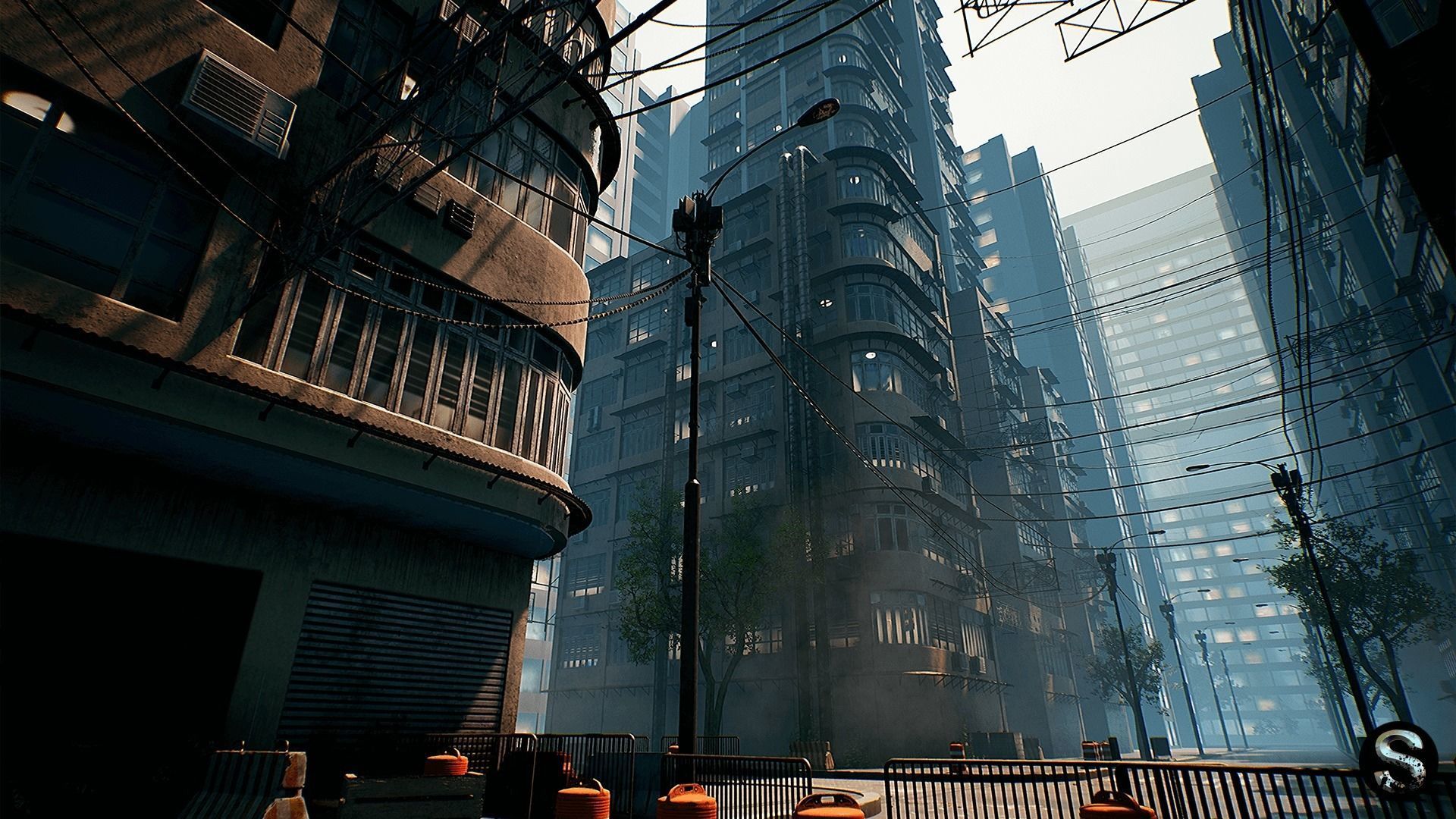 Neon City Low-poly 3D model_20