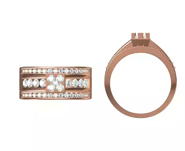 Women Wedding Engagement Ring STL JCD Details