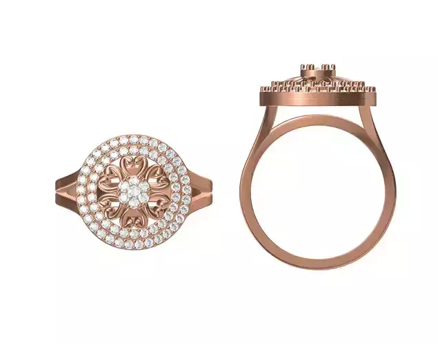 Women Wedding Engagement Ring STL JCD Details