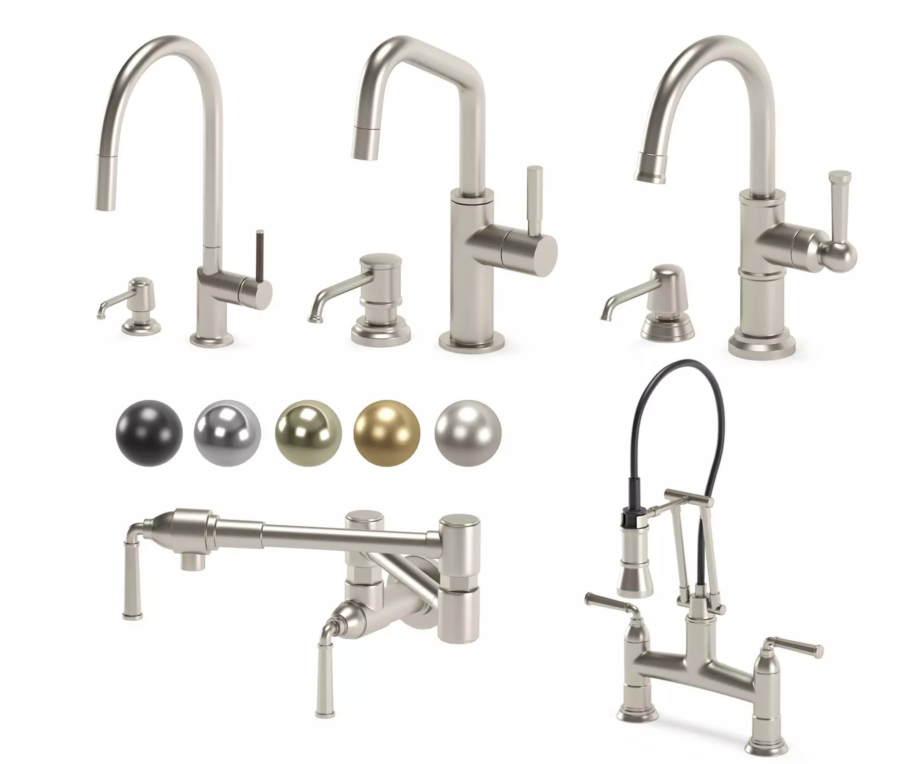 BRIZO kitchen faucets 3D model_0