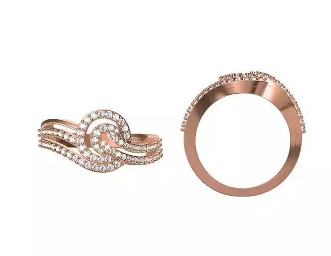 Women Wedding Engagement Ring STL JCD Details